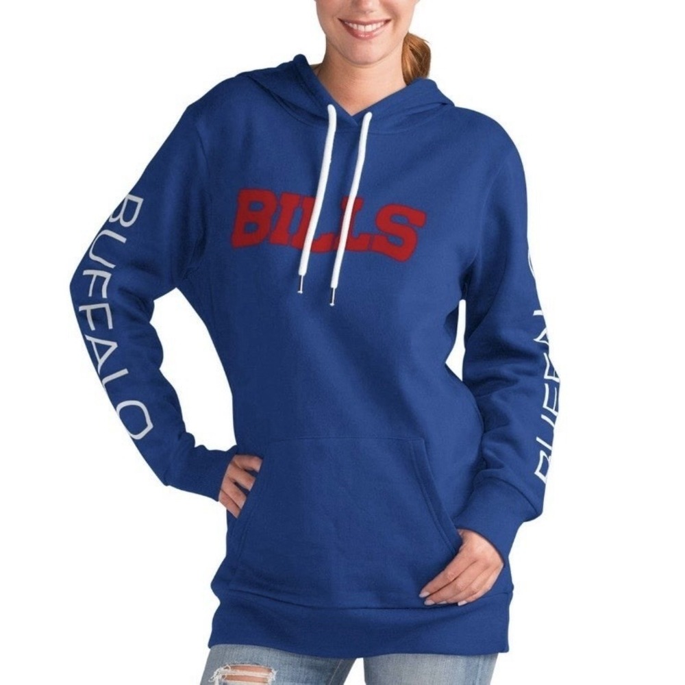 Buffalo Bills G-III 4Her by Carl Banks Women's XL Royal Blue Pullover Hoodie